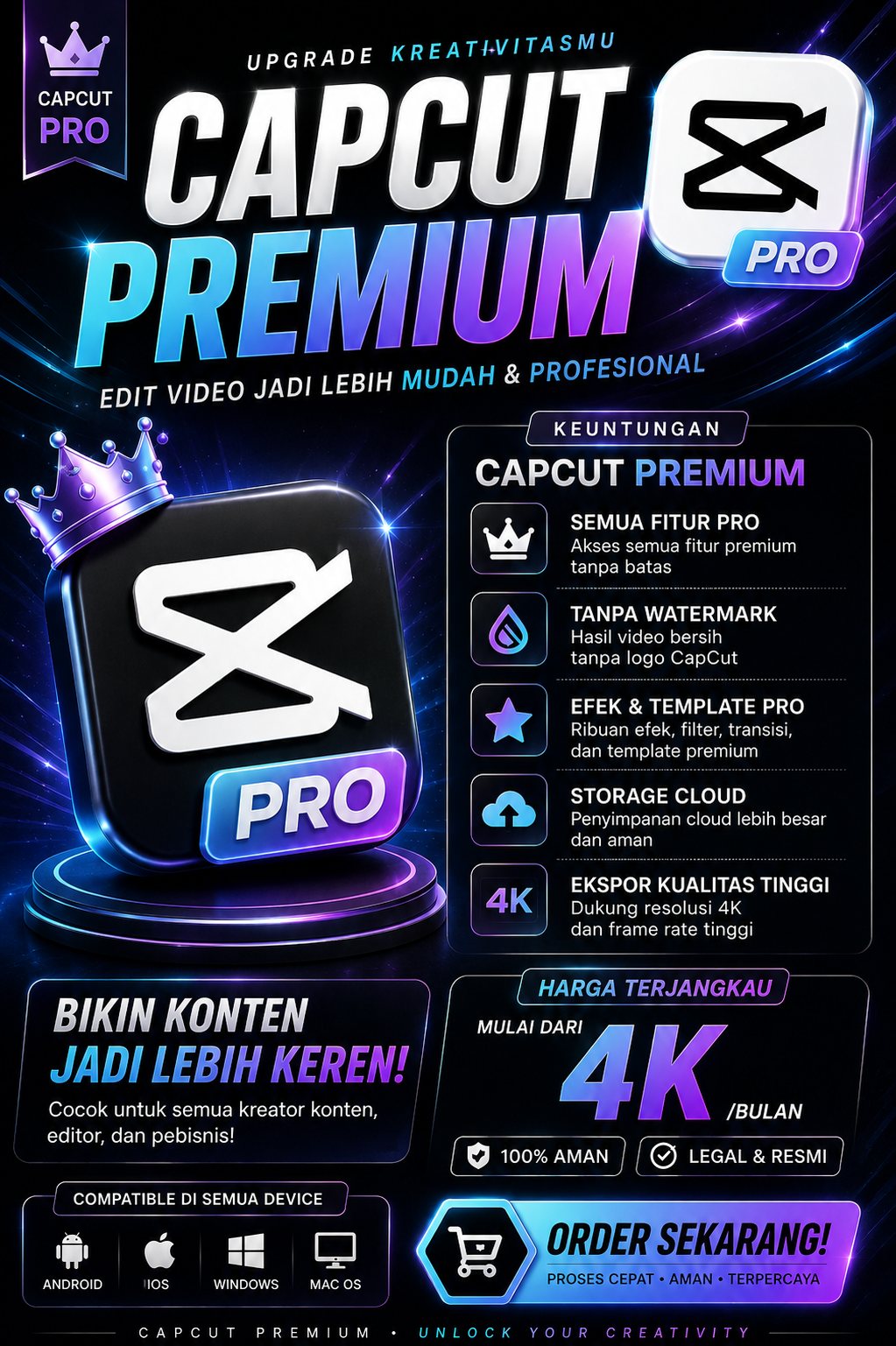 CAPCUT PRO 7DAY PRIVAT