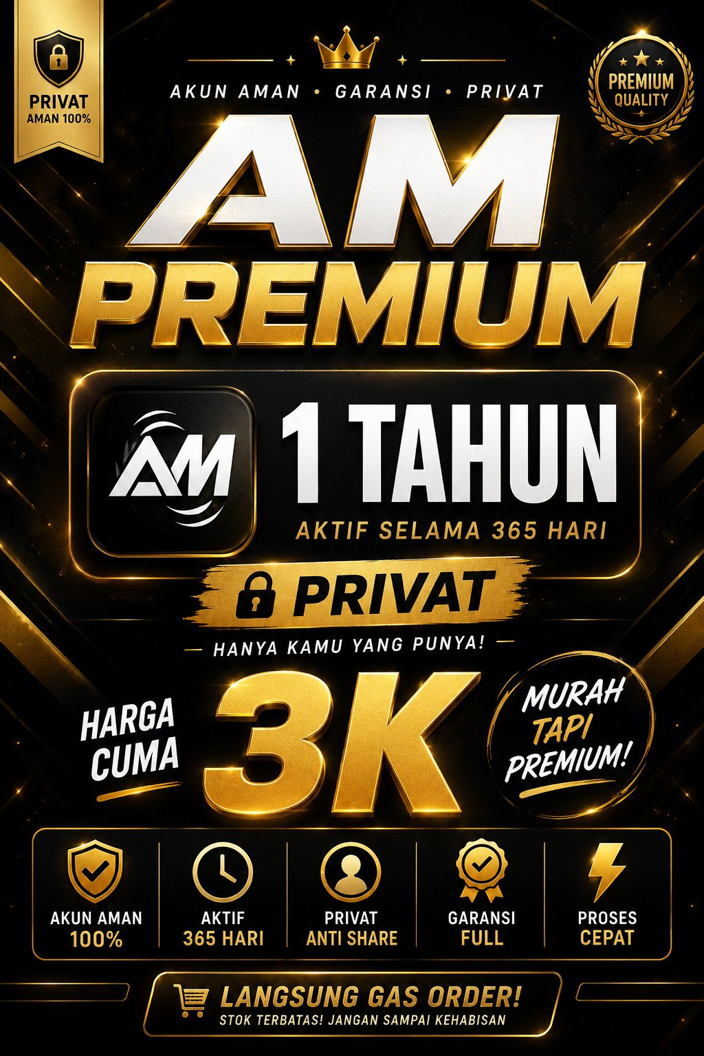 AM PREMIUM 1TAHUN [ PRIVAT ]